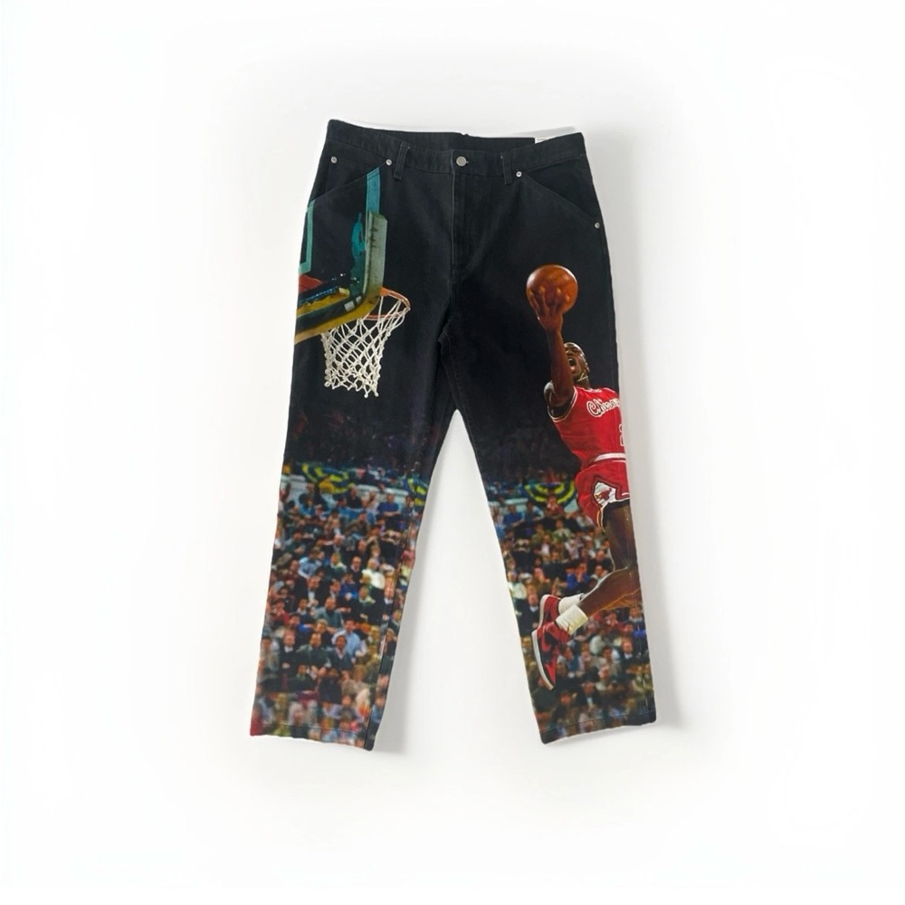 Men's Nike Air Jordan Jumpman Printed Twill Casual Pants HF0045-010 Size 34